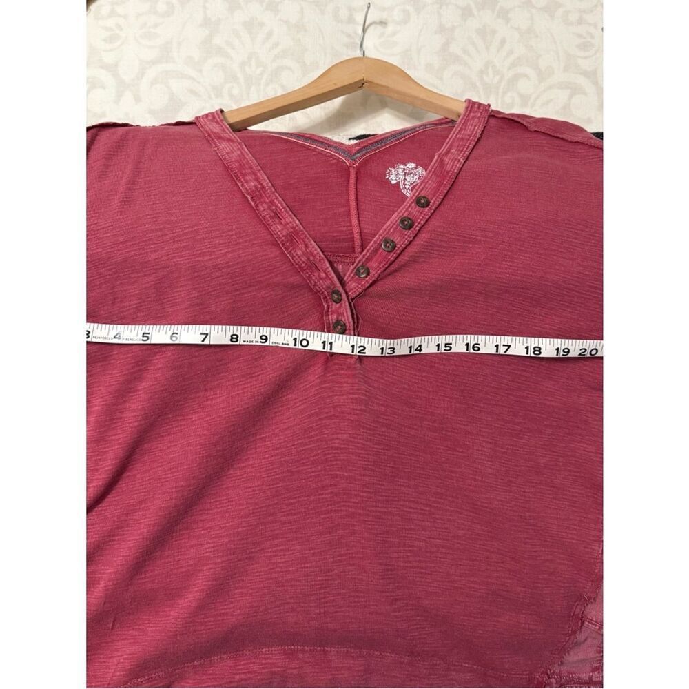 ANTHROPOLOGIE Pilcro Vintage-washed Oversized Henley Top - Picture 7 of 8